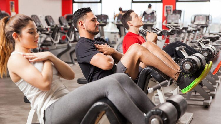 Klassen im Fitnessstudio