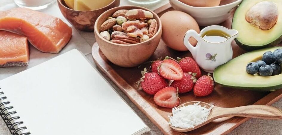 Keto -Diätmenü